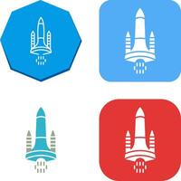 diseño de icono de transbordador espacial vector