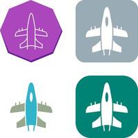 Military Plane Icon Design vector