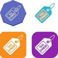 Tax Free Icon Design vector