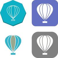 Hot Air Balloon Icon Design vector