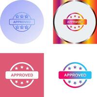 Approved Icon Design vector