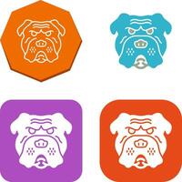 Bulldog Icon Design vector