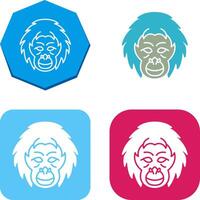 Orangutan Icon Design vector