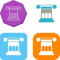 Roman Law Icon Design vector