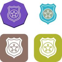 Police shield Icon Design vector