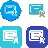 Certificate Icon Design vector