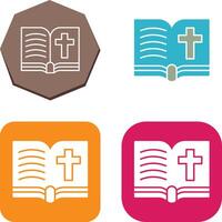 Biblia icono diseño vector