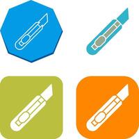 papelería cuchillo icono diseño vector