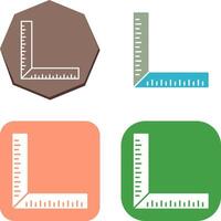 square Ruler Icon Design vector