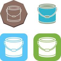 Paint Bucket Icon Design vector