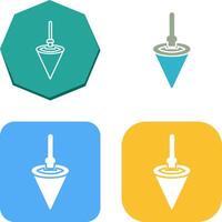 Plumb Bob Icon Design vector