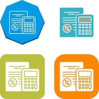 Tax Icon Design vector