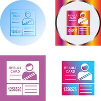 Candidate Results Icon Design vector