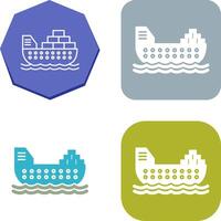 Cargo Ship Icon Design vector