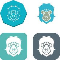 Gorilla Icon Design vector