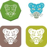 leopardo icono diseño vector