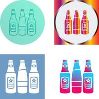 Beer Bottles Icon Design vector