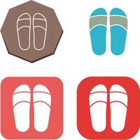 Slippers Icon Design vector