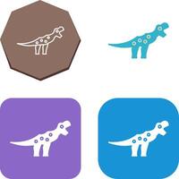 Dinosaur Icon Design vector