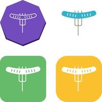Sausage on Fork Icon Design vector