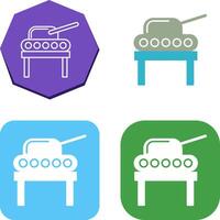 Tank Exhibit Icon Design vector