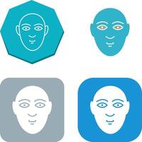 Human Face Icon Design vector