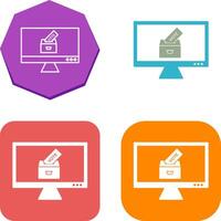 Online Vote Icon Design vector