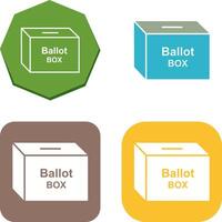 Ballot Box Icon Design vector