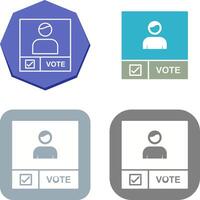 Candidate Banner Icon Design vector