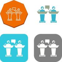 Debate Icon Design vector