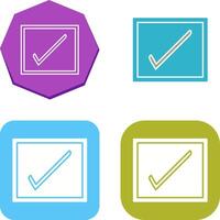 Checkbox Icon Design vector