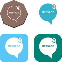 Message Bubbles Icon Design vector