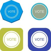 votar enlace icono diseño vector