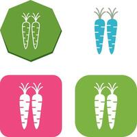 zanahorias icono diseño vector