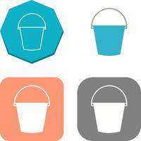 Water Bucket Icon Design vector