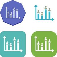 Candidate Graph Icon Design vector
