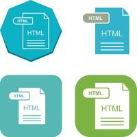 HTML Icon Design vector