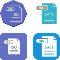 ISO Icon Design vector