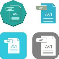 AVI Icon Design vector