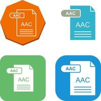 AAC Icon Design vector