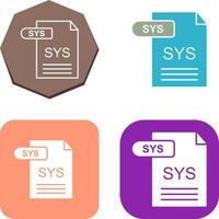 SYS Icon Design vector