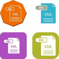 xml icono diseño vector