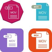 MOV Icon Design vector