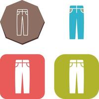 Men's Pants Icon Design vector