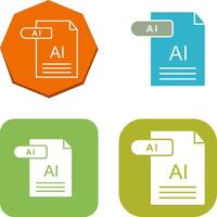 AI Icon Design vector