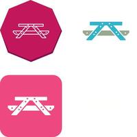 Picnic of Table Icon Design vector