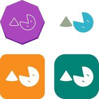 Pie Icon Design vector