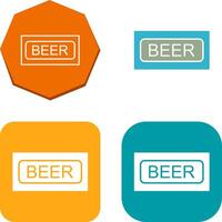 Beer Sign Icon Design vector