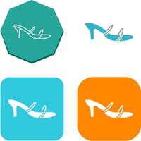 Stylish Sandals Icon Design vector
