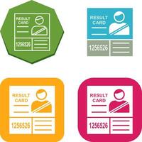 Candidate Results Icon Design vector